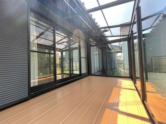 サンルーム室内干し