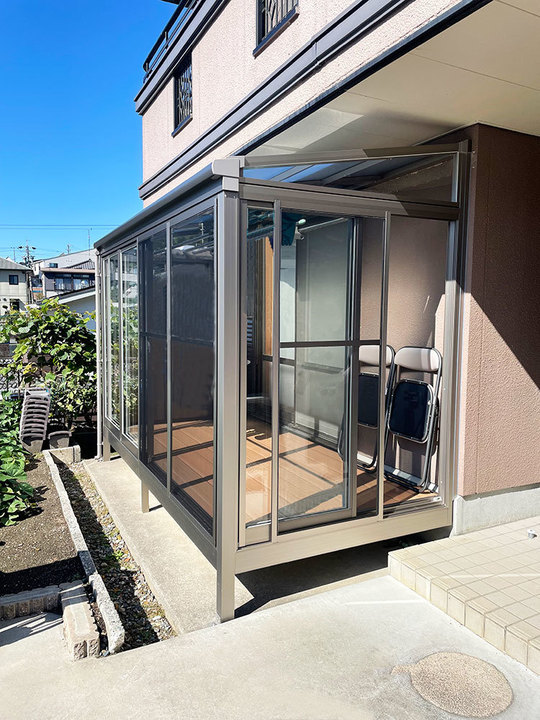 サンルーム室内干し